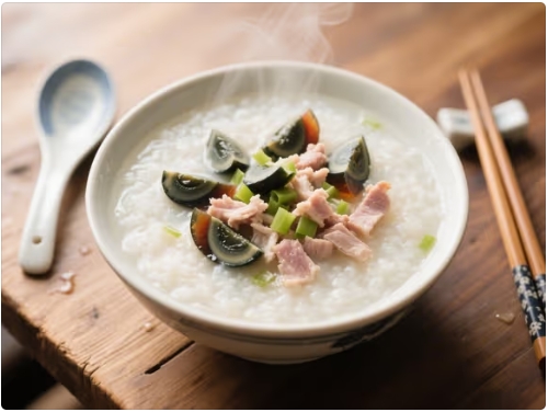 皮蛋瘦肉粥圖