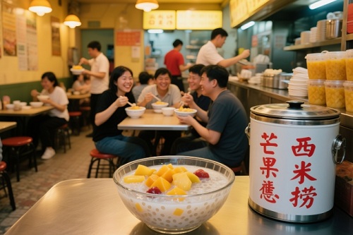糖水店生意火爆的樣子